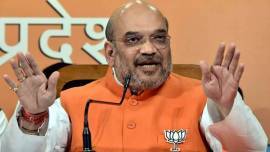 Home Minister Amit Shah, shah address realty developers, Amit Shaha ahmedabad visit, Ahmedabad Plantation drive, 25 trees in all projects, indian express