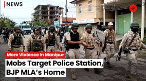 More Violence In Manipur: Firing Continues, Mobs Target Police Station, BJP MLA’s Home