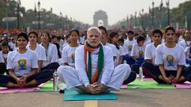 International Yoga Day, BJP Yoga day celebration, delhi assembly constituencies, minority outreach event, indian express, indian express news